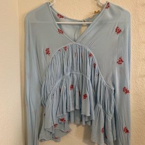 NWOT Zara Ruched Top